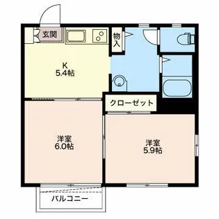 アーク西田中 C【2階】の間取り