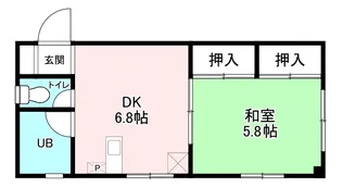 長官山ハイツ【1階】の間取り