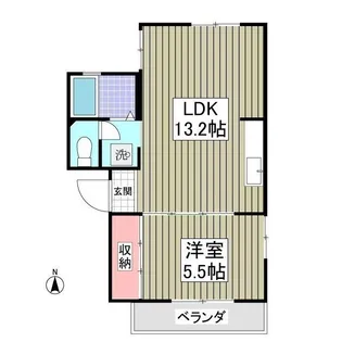 ハイツベル【2階】の間取り