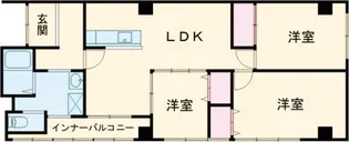 円口ビル 坂本【3階】の間取り
