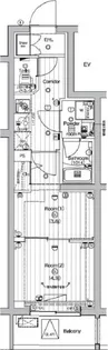 PREMIUM CUBE 中野新橋 DEUX【4階】の間取り