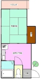 コーポストローム【3階】の間取り