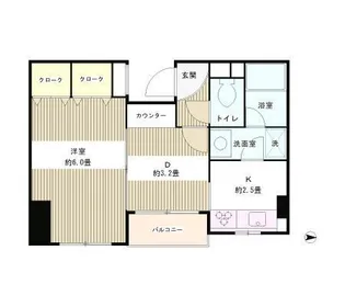 四ツ谷HOUSE【2階】の間取り