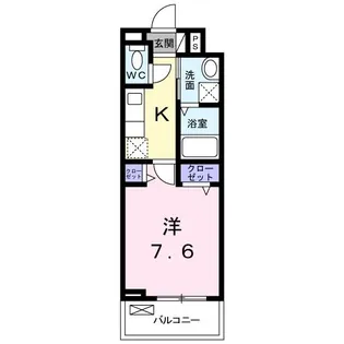 FOREST石橋【2階】の間取り