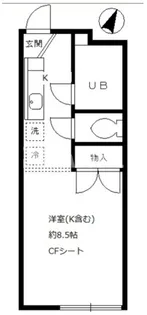 コルシード祐天寺【1階】の間取り