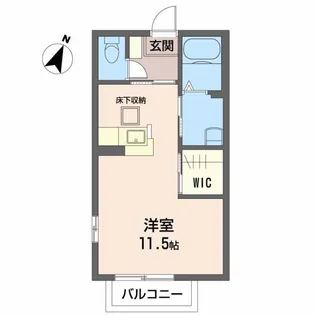 ディアーナHIRO E棟【1階】の間取り