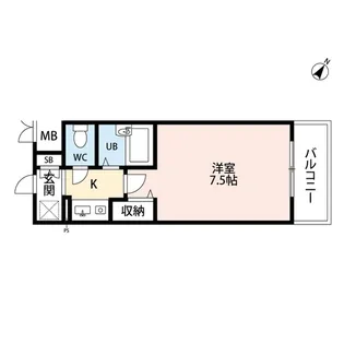 プレール中目黒【7階】の間取り