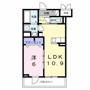 セレーナ エスト【2階】の間取り