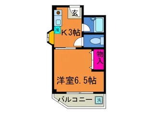 タウンコートこだまII【2階】の間取り