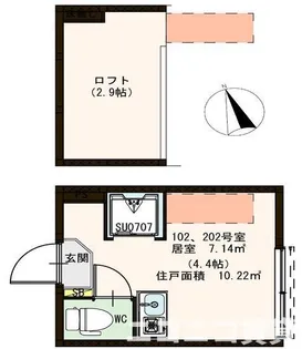 エヴィメリア永福【2階】の間取り