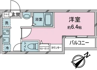 K-Terrace Warabi(ケーテラス ワラビ)【1階】の間取り