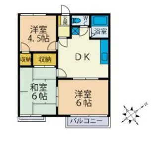 アビーロード【1階】の間取り