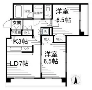 ヴィルラフィーネ東新宿【10階】の間取り