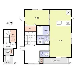 エスポワール西新井【2階】の間取り