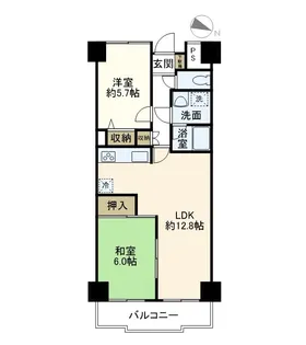 コーラル東戸塚【2階】の間取り