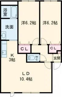 エコワンNEO14【3階】の間取り