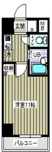 プライムアーバン住吉【8階】の間取り