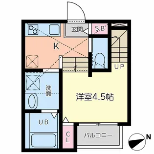 flowercourt【1階】の間取り
