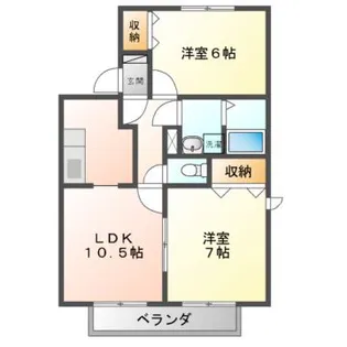セジュールFXタケイシ【1階】の間取り
