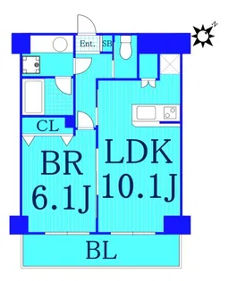 アンビエンテ横浜鴨居【2階】の間取り