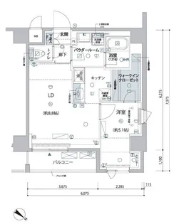 ARCOBALENO MINOWA【9階】の間取り
