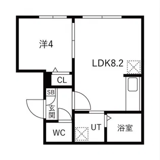 ラフィーネ澄川IV【2階】の間取り