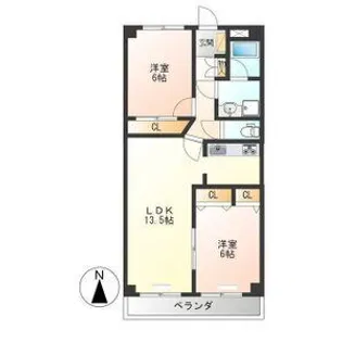 ネオニシキ【2階】の間取り
