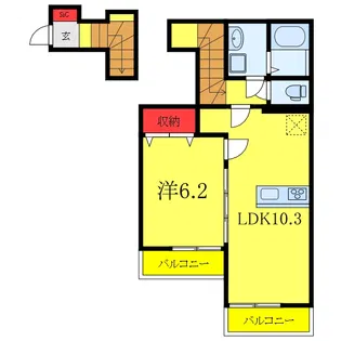 3min東十条【2階】の間取り