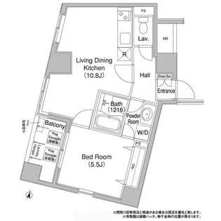 コンフォリア銀座EAST(コンフォリア銀座イースト)【6階】の間取り