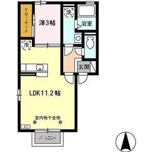 クレスト【2階】の間取り