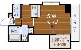 ベレーザ武【5階】の間取り