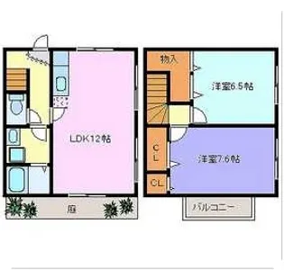 熊本県熊本市北区八景水谷2【一戸建】の間取り