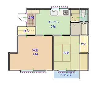 コーポ瀬川【2階】の間取り