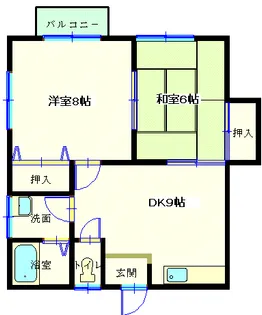 コーポ愛【1階】の間取り