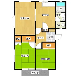 メゾニティ岩井【2階】の間取り