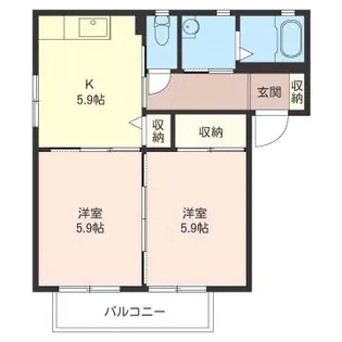 クレールメゾン【2階】の間取り