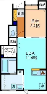 ブルーバード【1階】の間取り