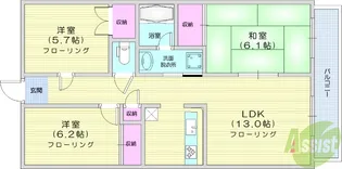 グラン・ミ・マリエ【3階】の間取り