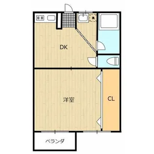 ジョーヌ駈上【3階】の間取り