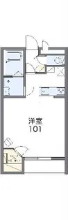 レオパレスHIROSHI【1階】の間取り