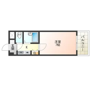 大阪府大阪市西区九条2【マンション】の間取り
