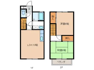 三重県津市新町2【一戸建】の間取り