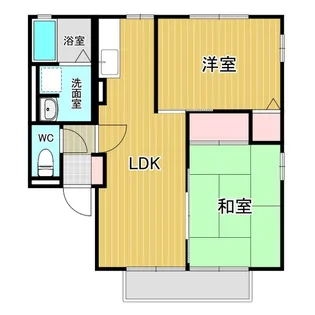 クレセント A棟【2階】の間取り