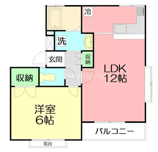 神奈川県秦野市今泉【アパート】の間取り