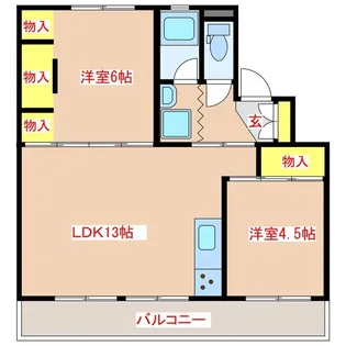 TERRACE八風【3階】の間取り