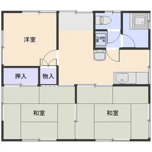 群馬県前橋市上新田町【一戸建】の間取り