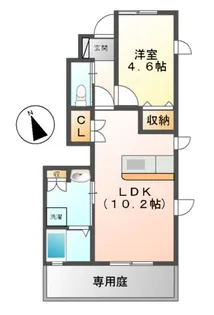 カーサ・ジュラーレ(I・II)【1階】の間取り