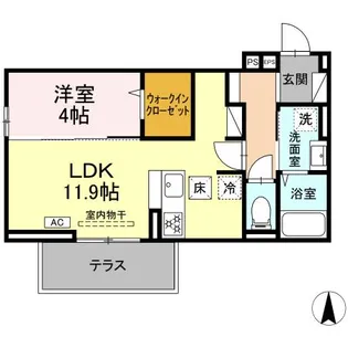 D-ROOMアプロ富士河口湖II【1階】の間取り