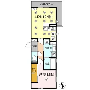 ネイト【1階】の間取り