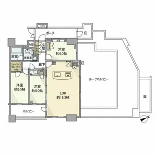 東京都品川区南大井1【マンション】の間取り